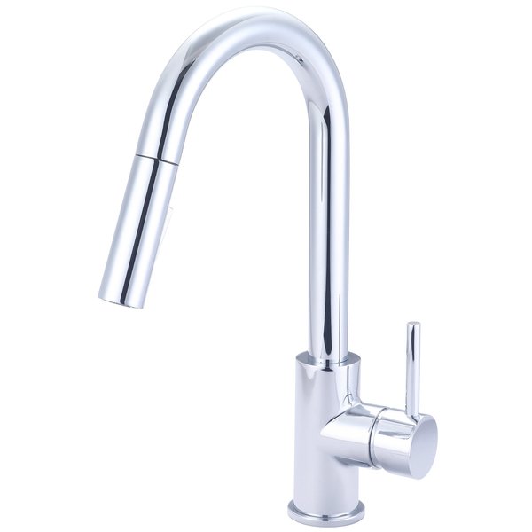 Olympia Single Handle Pull-Down Kitchen Faucet in Chrome K-5080